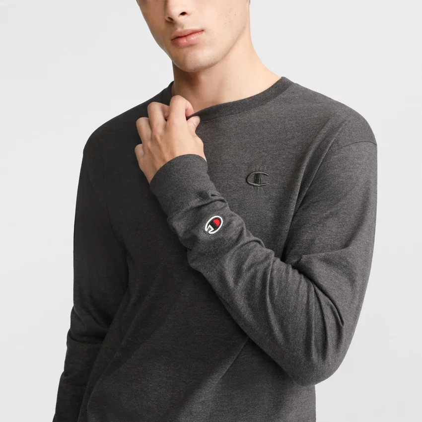 Classic Long Sleeve T-Shirt, Embroidered C Logo