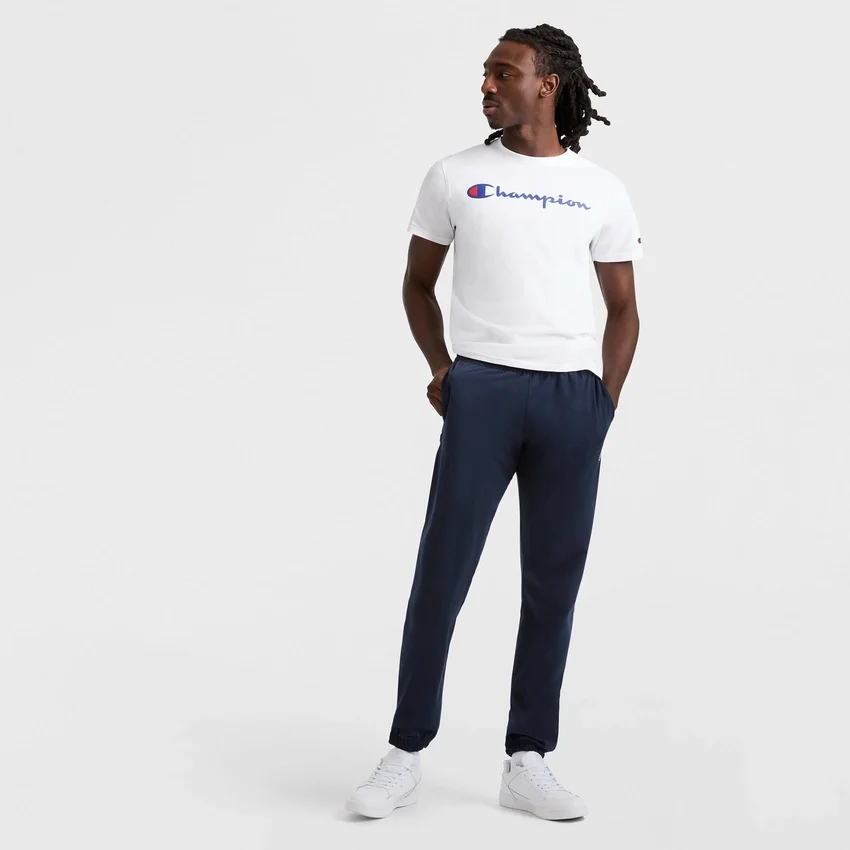 Lightweight Lounge Pants, Cinched Hem, C Logo