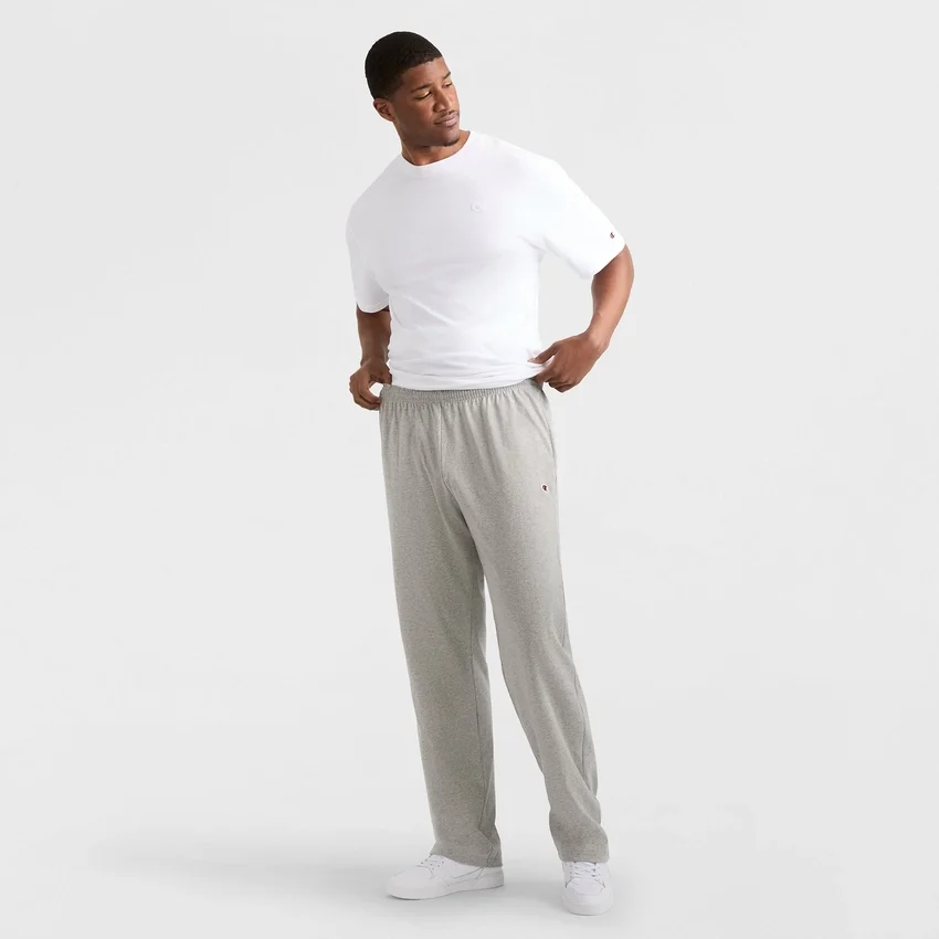 Lightweight Lounge Pants, Open Hem, C Logo - Big & Tall
