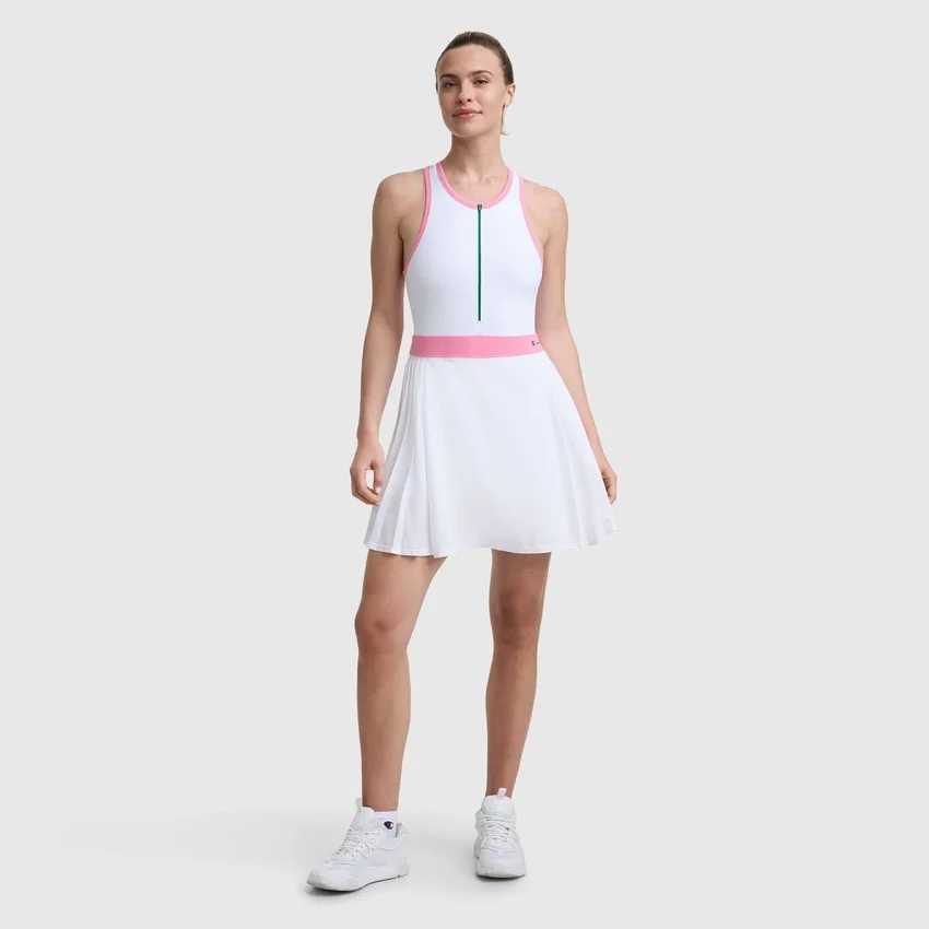 Match Point Tennis Dress, Embroidered Script Logo