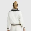 Pitcher Full-Zip Mockneck Top, C Logo