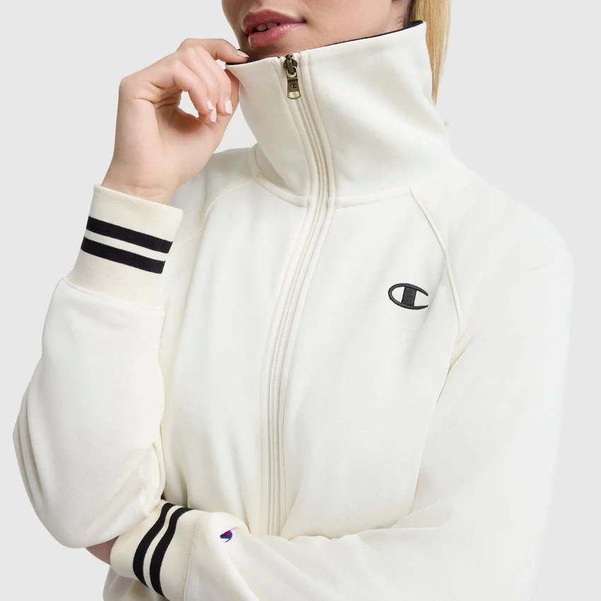 Pitcher Full-Zip Mockneck Top, C Logo