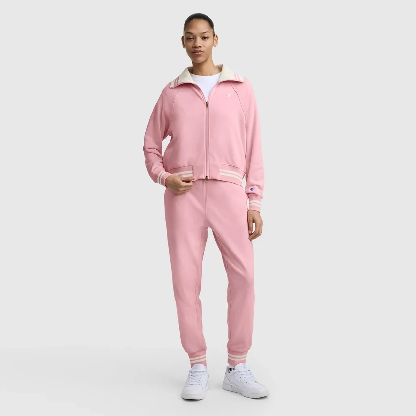 Pitcher Full-Zip Mockneck Top, C Logo