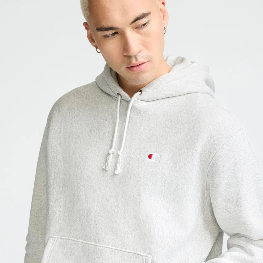 Reverse Weave Small C Hooded Sweatshirt