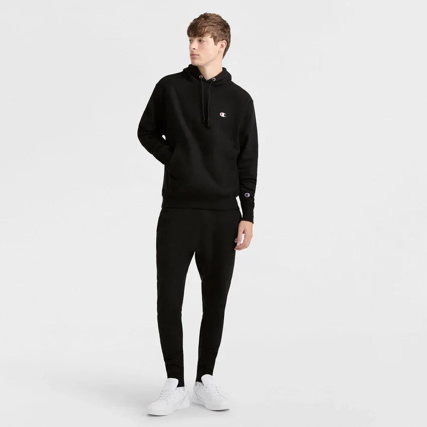 Reverse Weave Small C Hooded Sweatshirt
