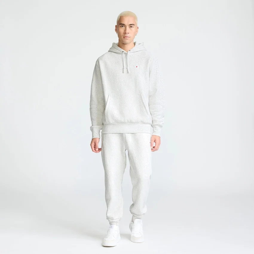 Reverse Weave Small C Hooded Sweatshirt