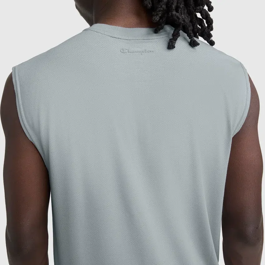 Sport Crewneck Muscle Tee, Script Logo