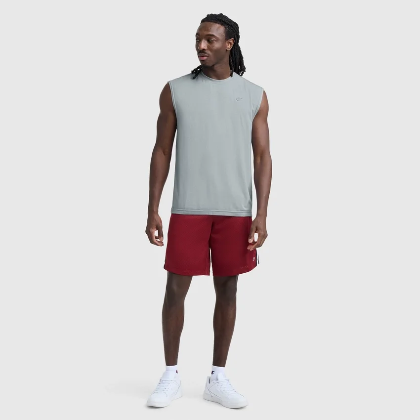 Sport Crewneck Muscle Tee, Script Logo