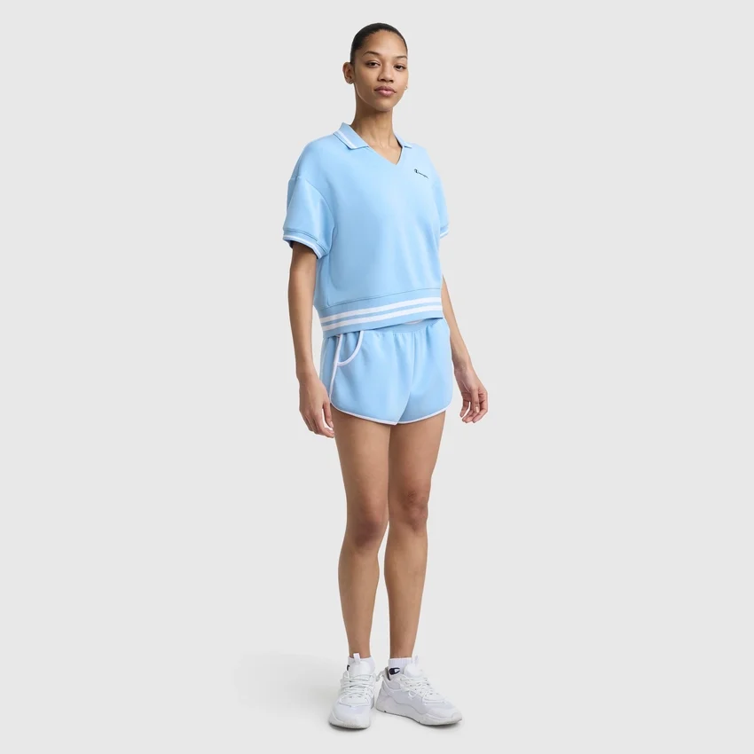 Tennis Court Polo, Embroidered Script Logo